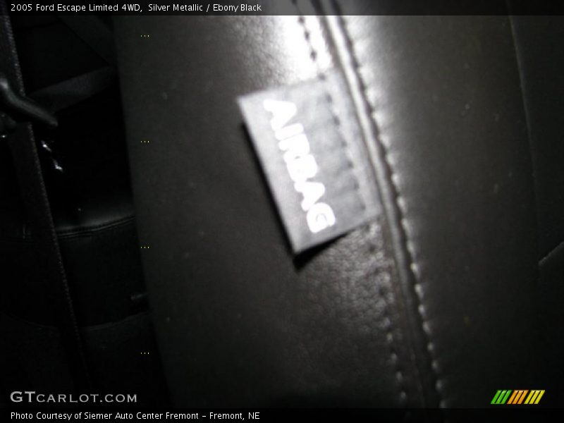 Silver Metallic / Ebony Black 2005 Ford Escape Limited 4WD