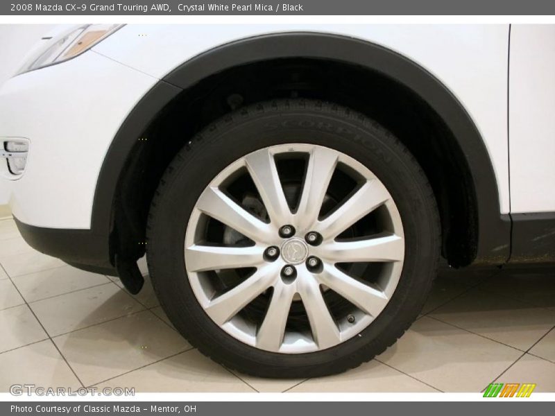 Crystal White Pearl Mica / Black 2008 Mazda CX-9 Grand Touring AWD