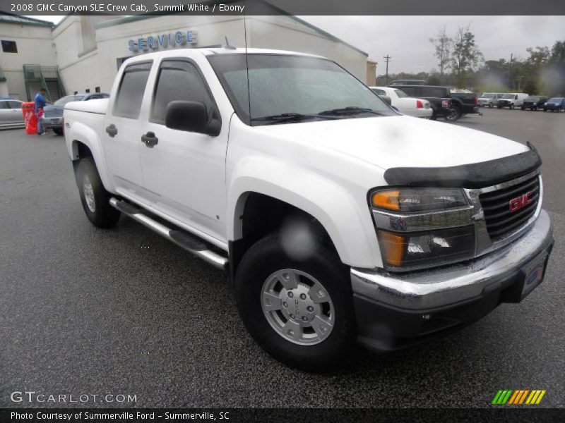 Summit White / Ebony 2008 GMC Canyon SLE Crew Cab
