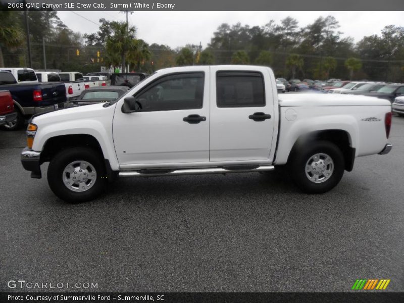 Summit White / Ebony 2008 GMC Canyon SLE Crew Cab