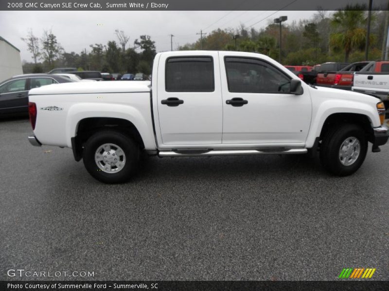 Summit White / Ebony 2008 GMC Canyon SLE Crew Cab