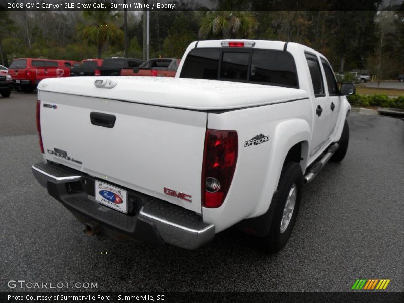 Summit White / Ebony 2008 GMC Canyon SLE Crew Cab