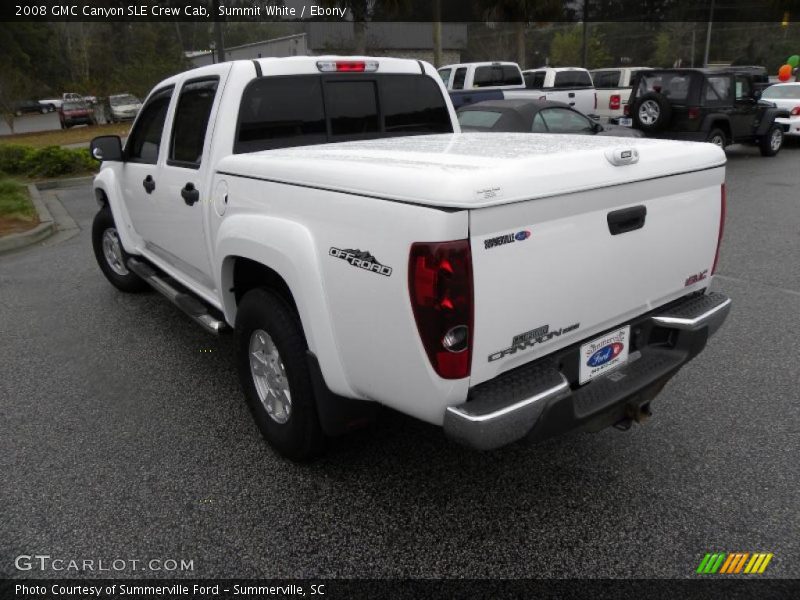 Summit White / Ebony 2008 GMC Canyon SLE Crew Cab