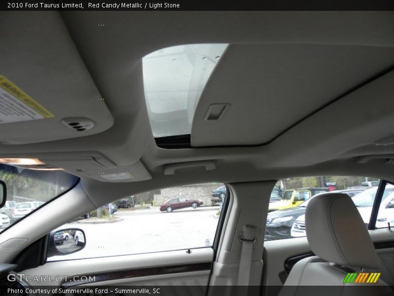 Red Candy Metallic / Light Stone 2010 Ford Taurus Limited