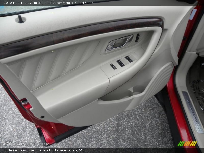 Red Candy Metallic / Light Stone 2010 Ford Taurus Limited
