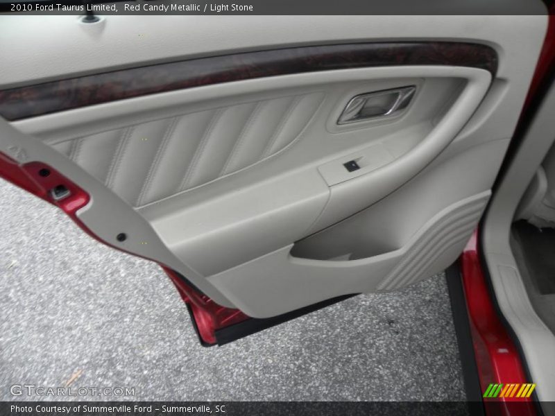 Red Candy Metallic / Light Stone 2010 Ford Taurus Limited