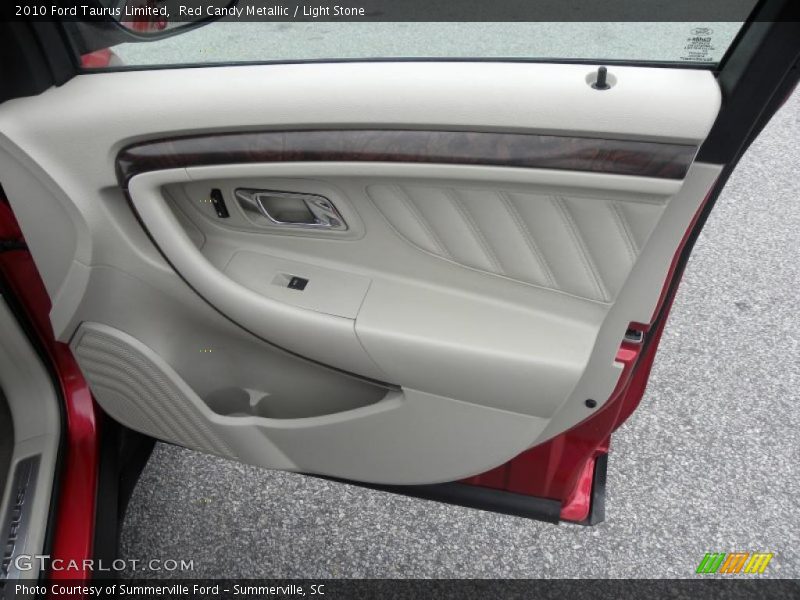 Red Candy Metallic / Light Stone 2010 Ford Taurus Limited