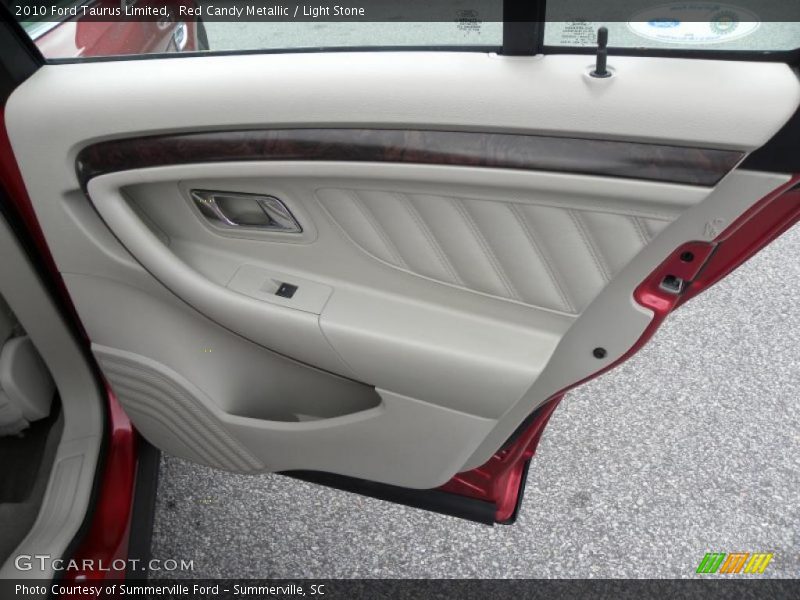 Red Candy Metallic / Light Stone 2010 Ford Taurus Limited
