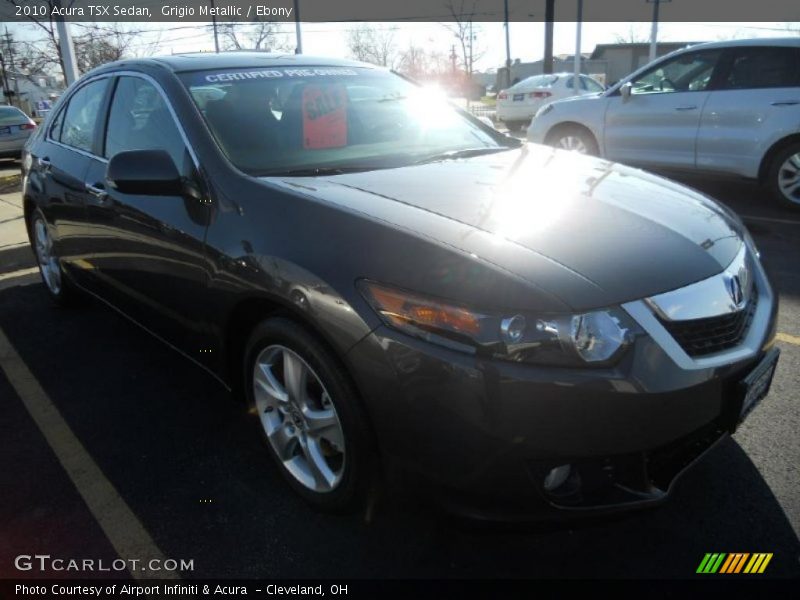 Grigio Metallic / Ebony 2010 Acura TSX Sedan