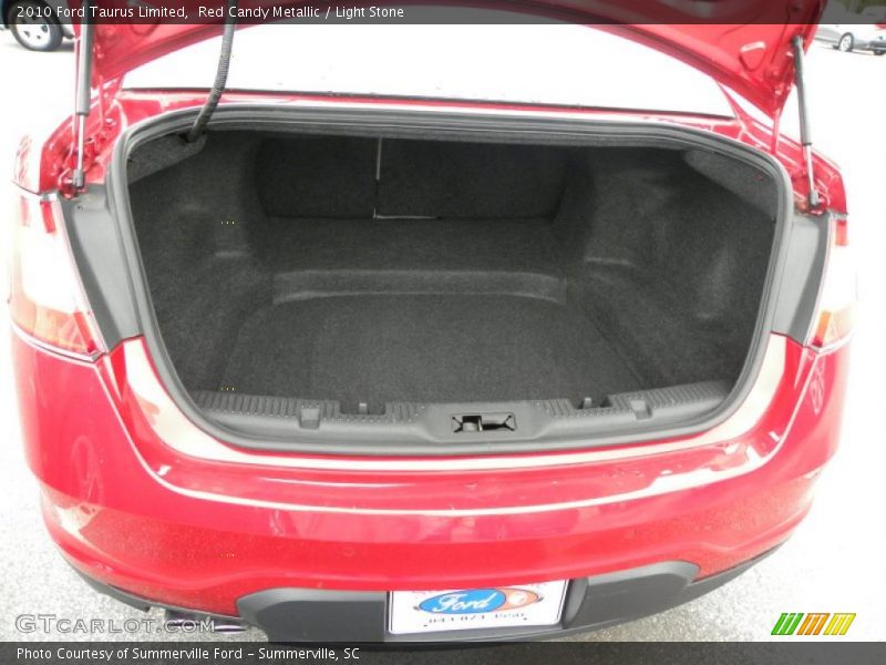 Red Candy Metallic / Light Stone 2010 Ford Taurus Limited