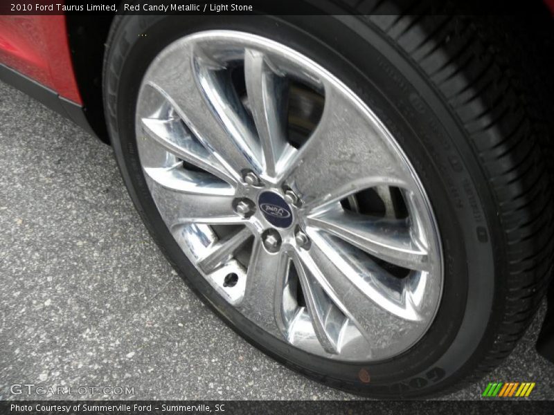 Red Candy Metallic / Light Stone 2010 Ford Taurus Limited