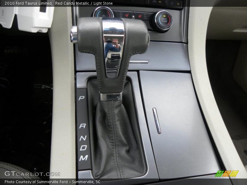 Red Candy Metallic / Light Stone 2010 Ford Taurus Limited