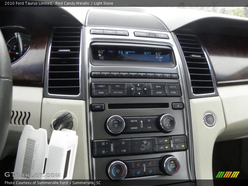 Red Candy Metallic / Light Stone 2010 Ford Taurus Limited