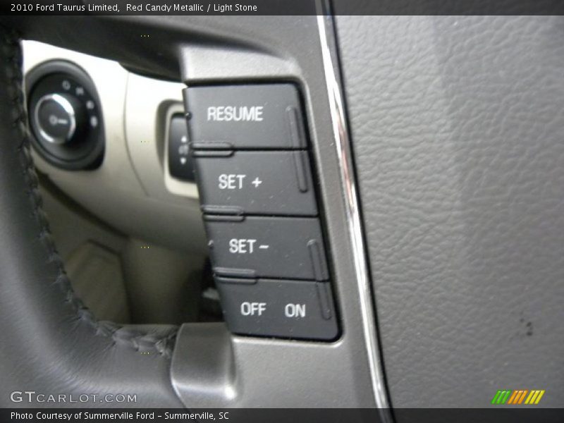 Red Candy Metallic / Light Stone 2010 Ford Taurus Limited