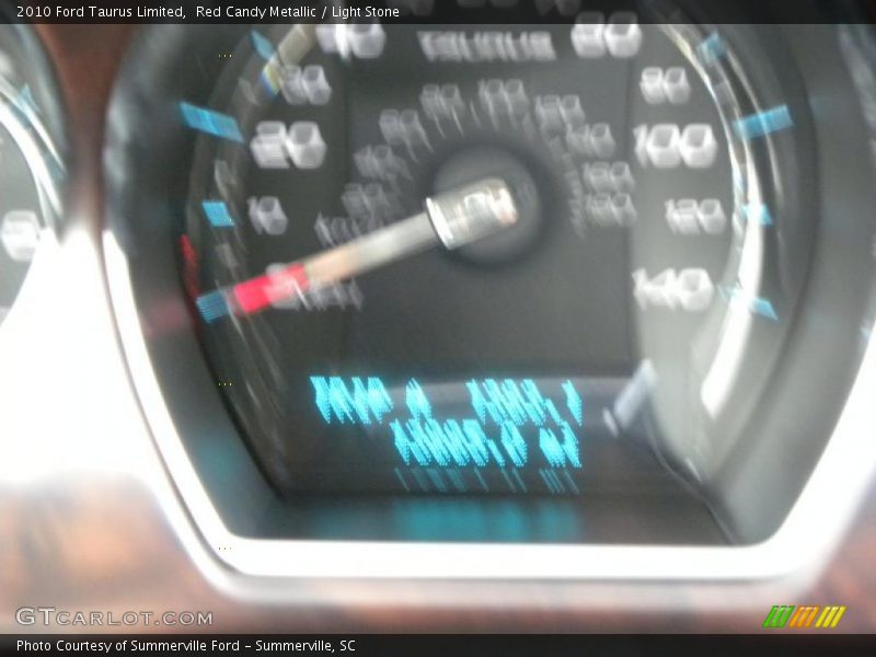 Red Candy Metallic / Light Stone 2010 Ford Taurus Limited