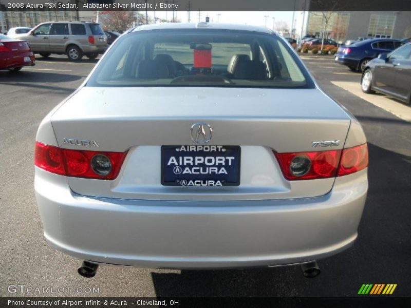 Alabaster Silver Metallic / Ebony 2008 Acura TSX Sedan