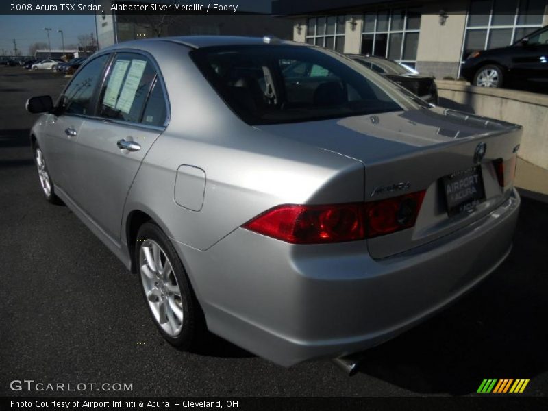Alabaster Silver Metallic / Ebony 2008 Acura TSX Sedan