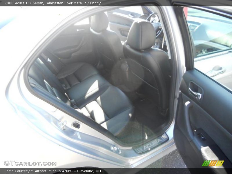 Alabaster Silver Metallic / Ebony 2008 Acura TSX Sedan