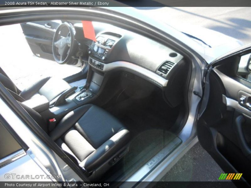Alabaster Silver Metallic / Ebony 2008 Acura TSX Sedan