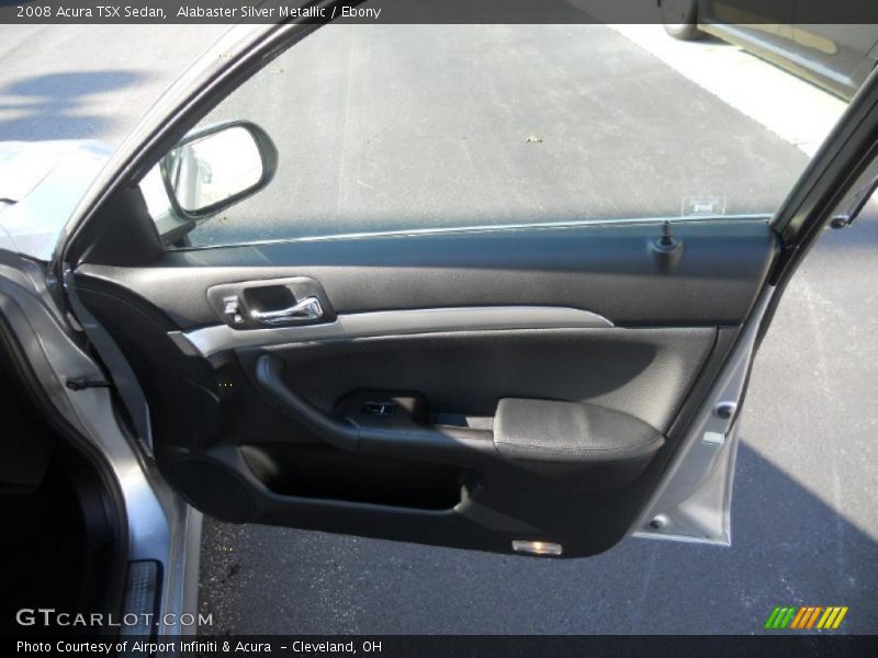 Alabaster Silver Metallic / Ebony 2008 Acura TSX Sedan