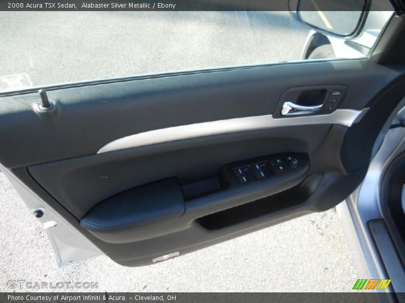 Alabaster Silver Metallic / Ebony 2008 Acura TSX Sedan