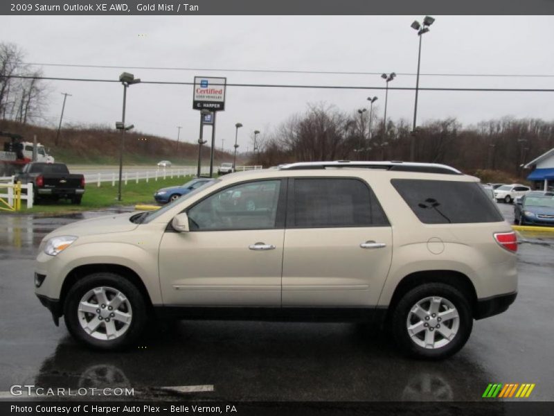  2009 Outlook XE AWD Gold Mist