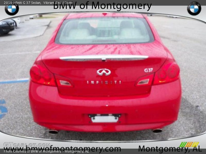 Vibrant Red / Stone 2010 Infiniti G 37 Sedan