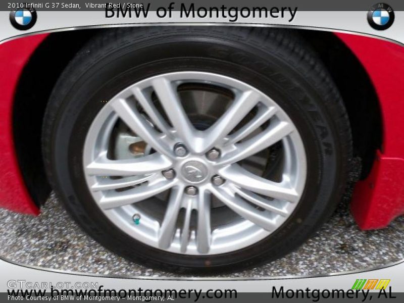 Vibrant Red / Stone 2010 Infiniti G 37 Sedan