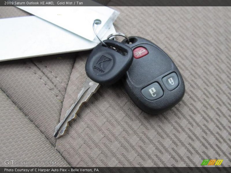 Gold Mist / Tan 2009 Saturn Outlook XE AWD