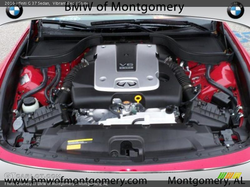 Vibrant Red / Stone 2010 Infiniti G 37 Sedan