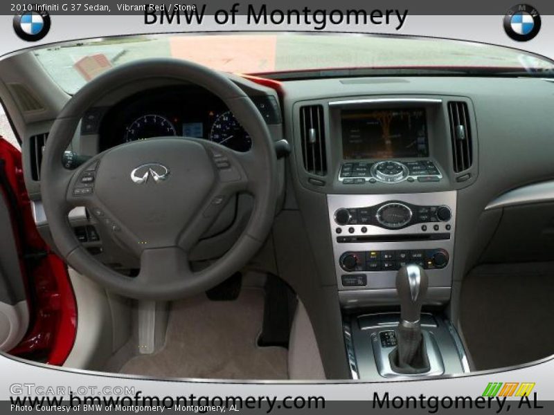 Vibrant Red / Stone 2010 Infiniti G 37 Sedan