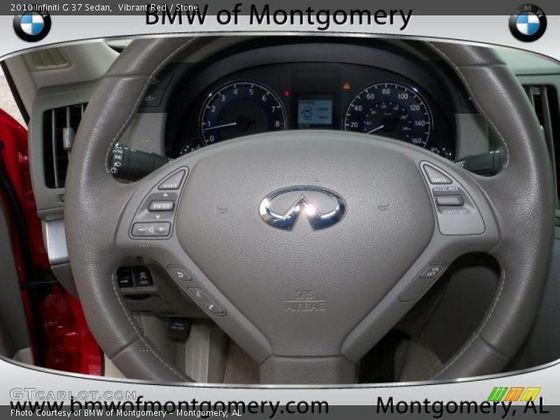 Vibrant Red / Stone 2010 Infiniti G 37 Sedan