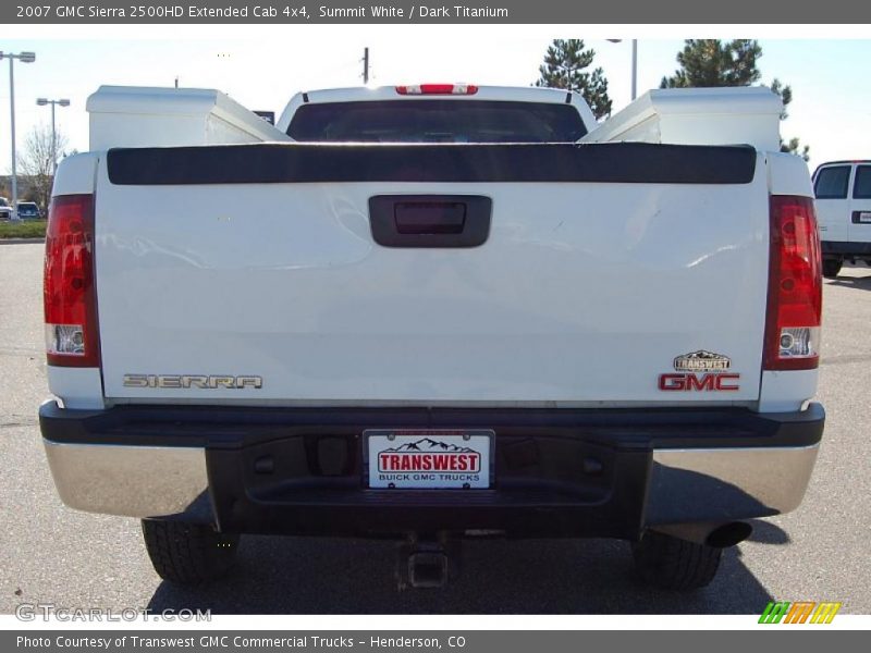 Summit White / Dark Titanium 2007 GMC Sierra 2500HD Extended Cab 4x4