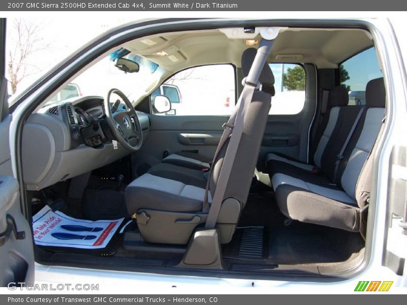 Summit White / Dark Titanium 2007 GMC Sierra 2500HD Extended Cab 4x4