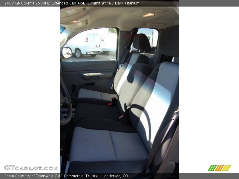 Summit White / Dark Titanium 2007 GMC Sierra 2500HD Extended Cab 4x4
