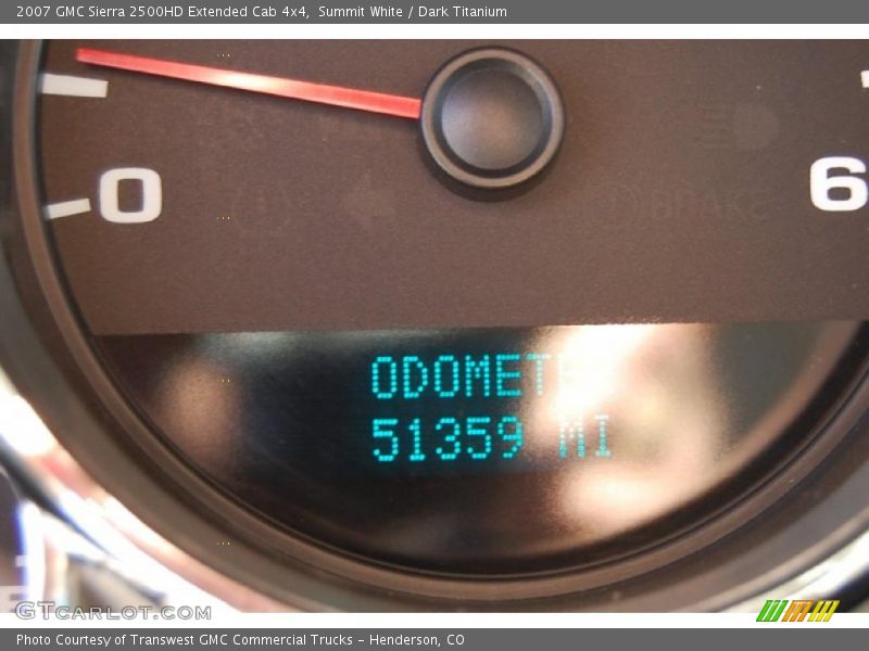 Summit White / Dark Titanium 2007 GMC Sierra 2500HD Extended Cab 4x4