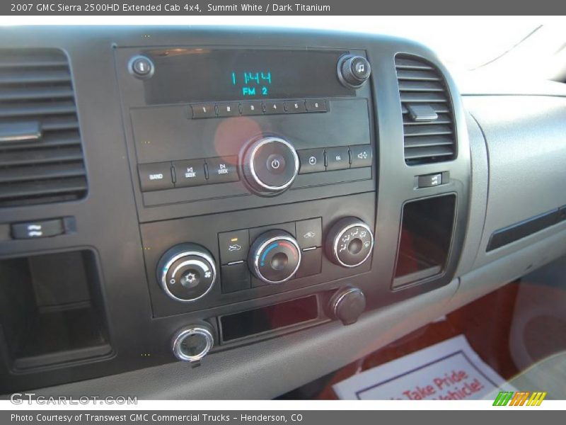 Summit White / Dark Titanium 2007 GMC Sierra 2500HD Extended Cab 4x4