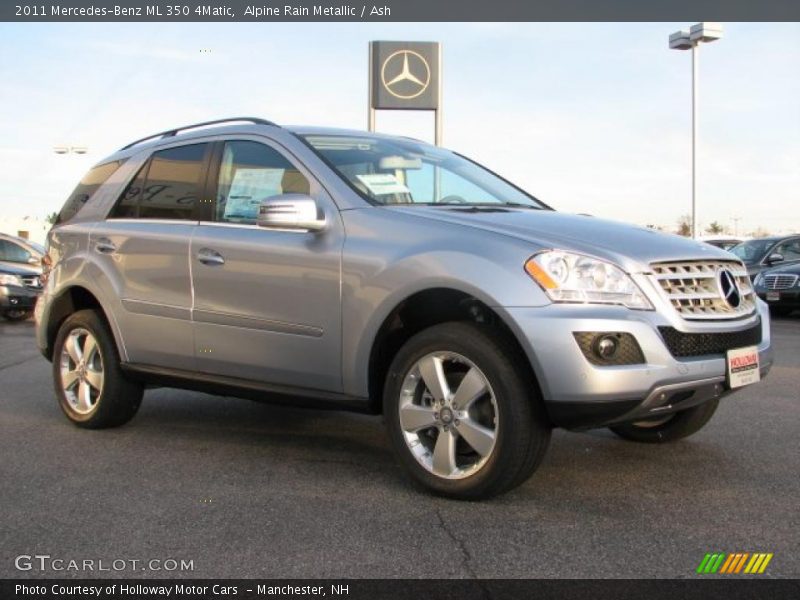 Alpine Rain Metallic / Ash 2011 Mercedes-Benz ML 350 4Matic