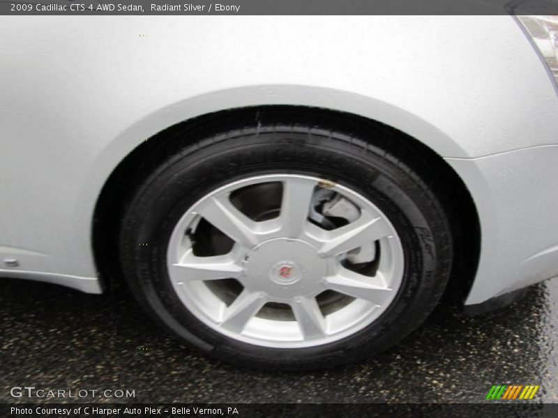 Radiant Silver / Ebony 2009 Cadillac CTS 4 AWD Sedan