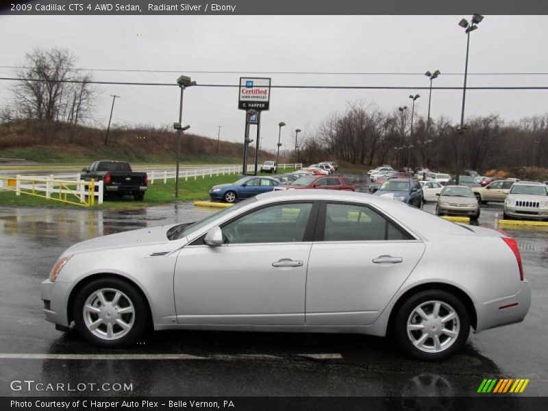 Radiant Silver / Ebony 2009 Cadillac CTS 4 AWD Sedan