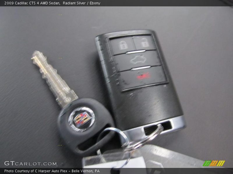 Radiant Silver / Ebony 2009 Cadillac CTS 4 AWD Sedan