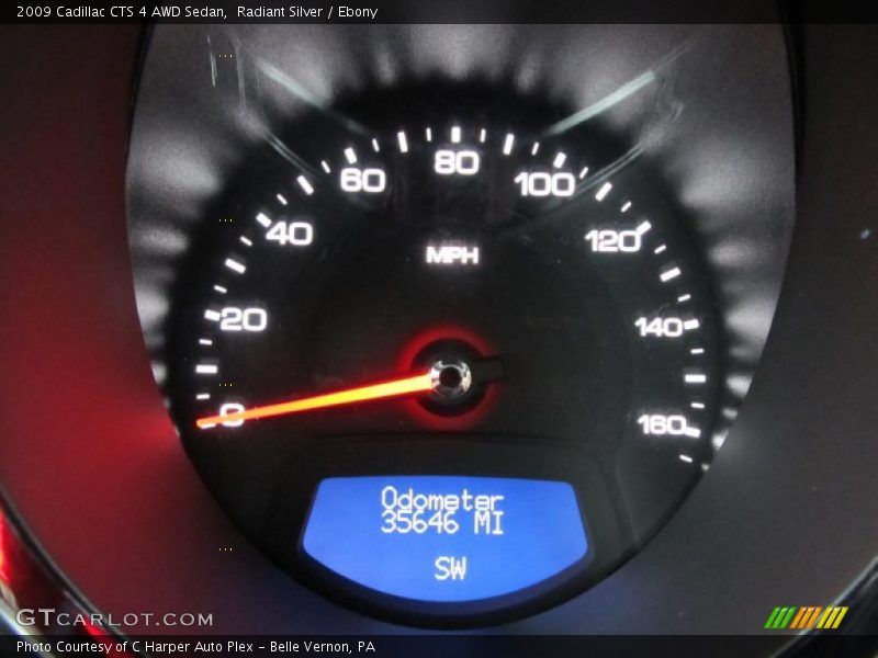 Radiant Silver / Ebony 2009 Cadillac CTS 4 AWD Sedan