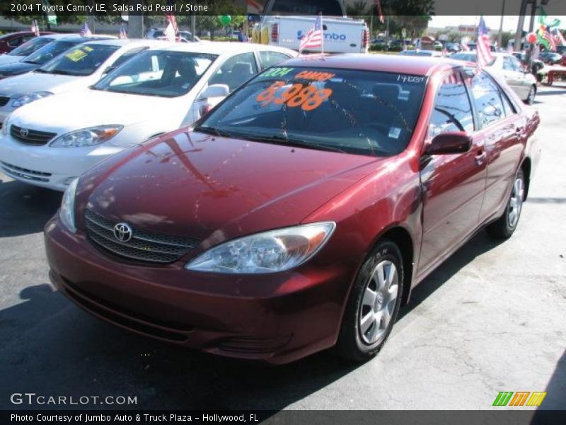 Salsa Red Pearl / Stone 2004 Toyota Camry LE