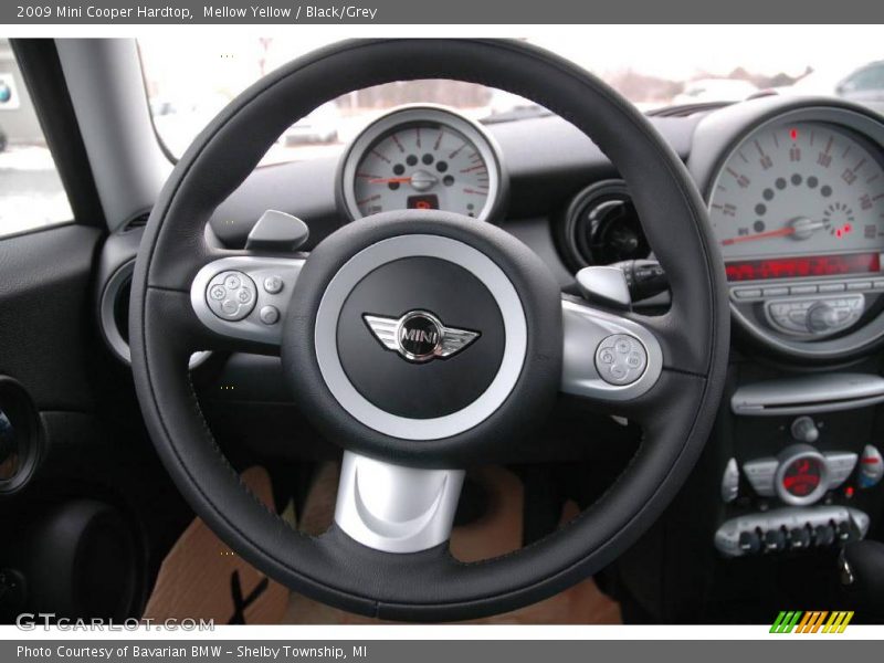Mellow Yellow / Black/Grey 2009 Mini Cooper Hardtop