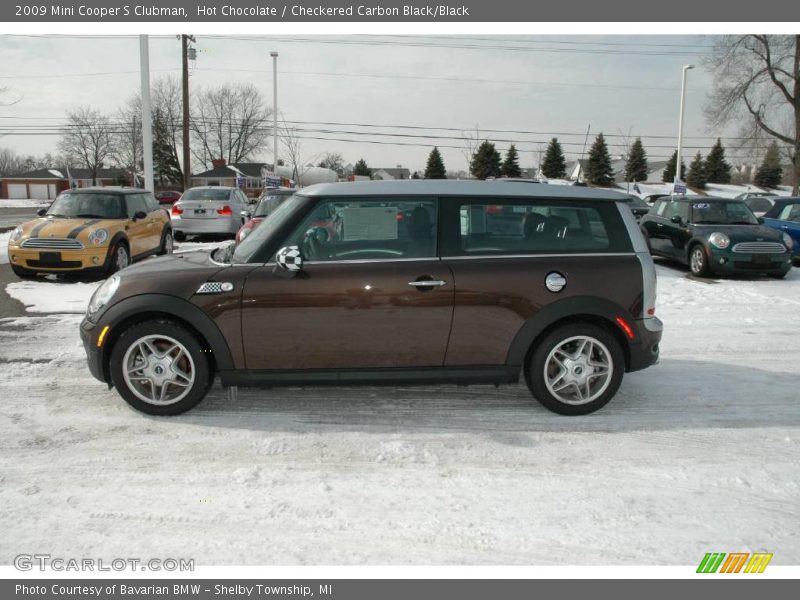 Hot Chocolate / Checkered Carbon Black/Black 2009 Mini Cooper S Clubman