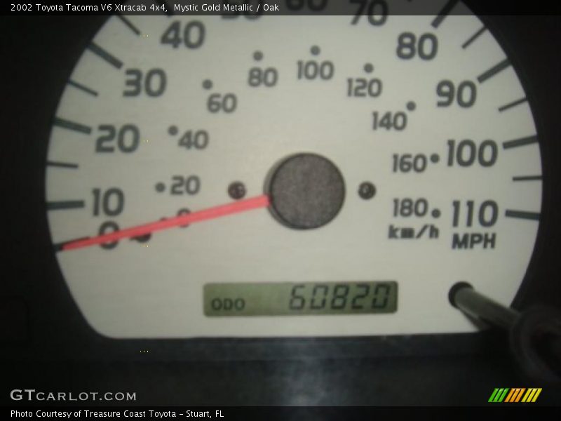 Mystic Gold Metallic / Oak 2002 Toyota Tacoma V6 Xtracab 4x4