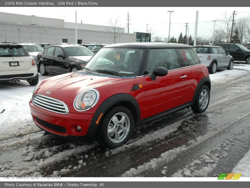 Chili Red / Black/Grey 2009 Mini Cooper Hardtop