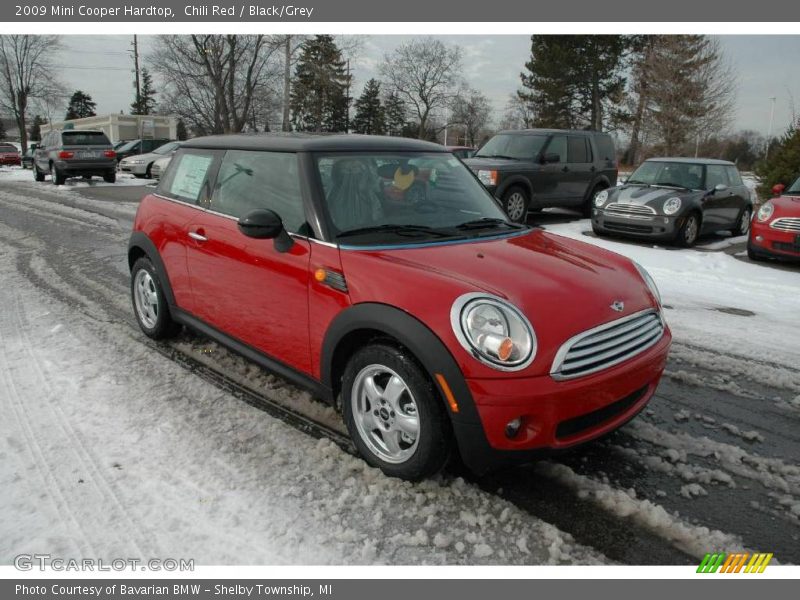 Chili Red / Black/Grey 2009 Mini Cooper Hardtop