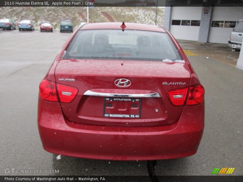 Apple Red Pearl / Gray 2010 Hyundai Elantra SE