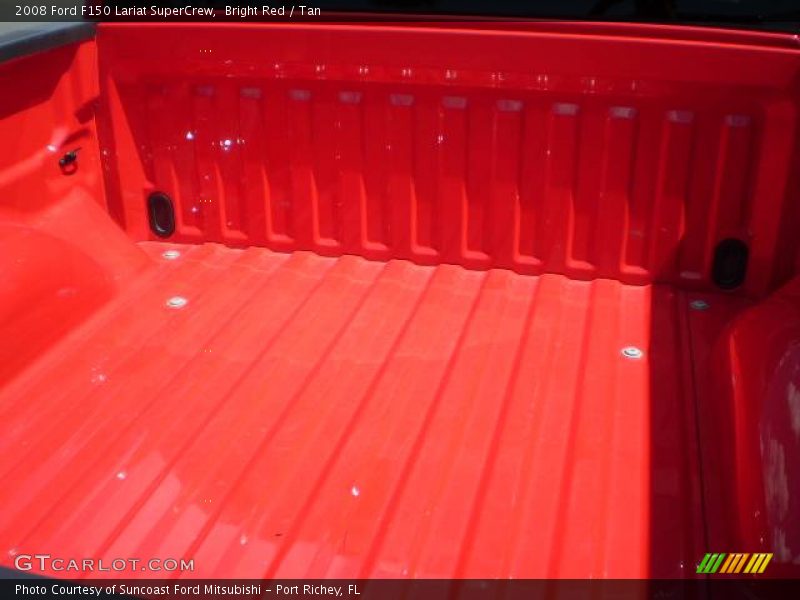 Bright Red / Tan 2008 Ford F150 Lariat SuperCrew